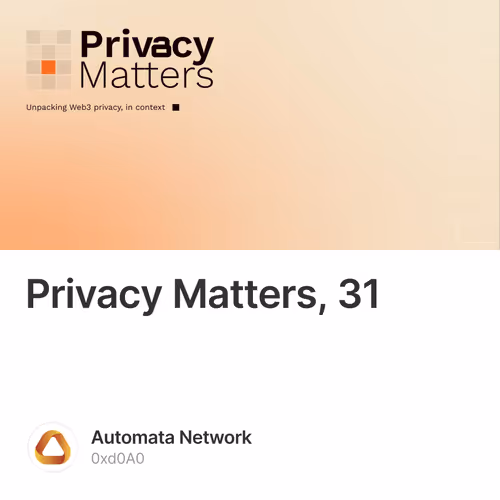 Privacy Matters, 31