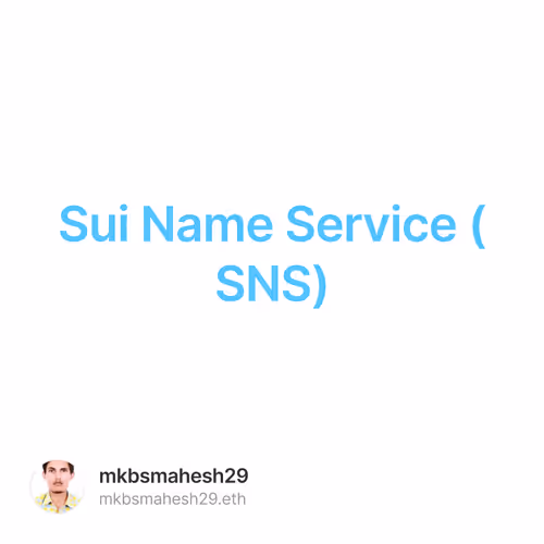 Sui Name Service (SNS)