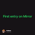 First entry on Mirror V2