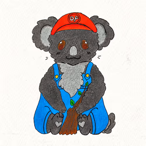 Happy koala