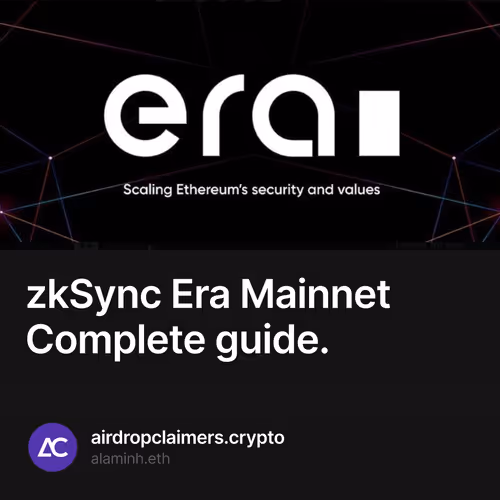 zkSync Era Mainnet Complete guide.