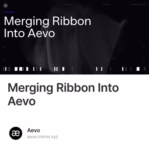 Merging Ribbon Into Aevo