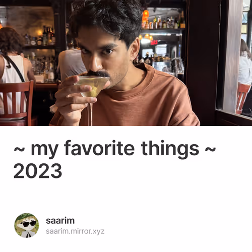 ~ my favorite things ~ 2023