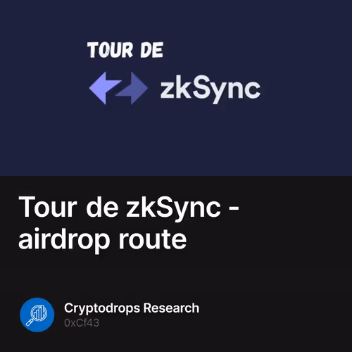 Tour de zkSync - airdrop route