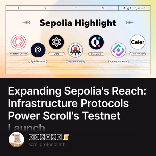 Expanding Sepolia's Reach: Infrastructure Protocols Power Scroll's Testnet Launch