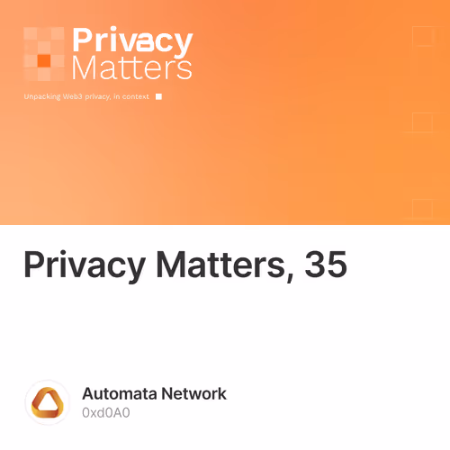 Privacy Matters, 35