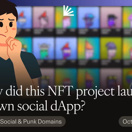 How did this NFT project launch its own social dApp?