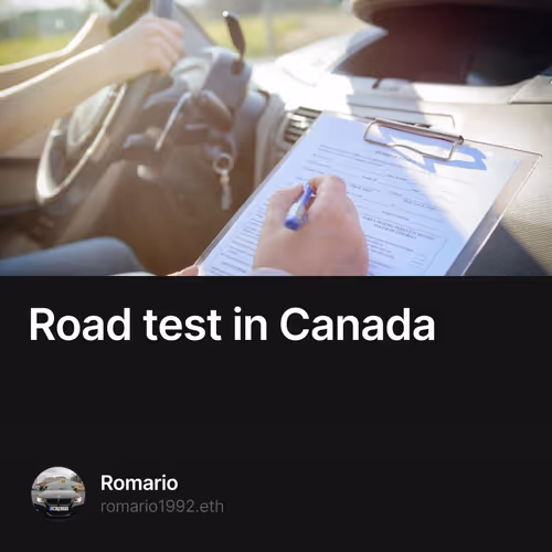 Road test in Canada