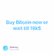 Buy Bitcoin now or wait till 18k