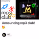 Announcing rep3 club! 🥳