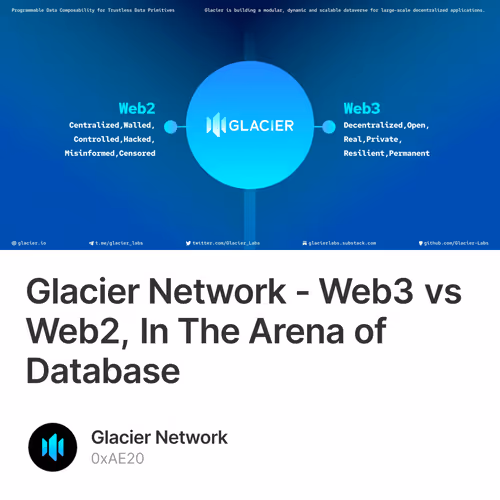 Glacier Network - Web3 vs Web2, In The Arena of Database