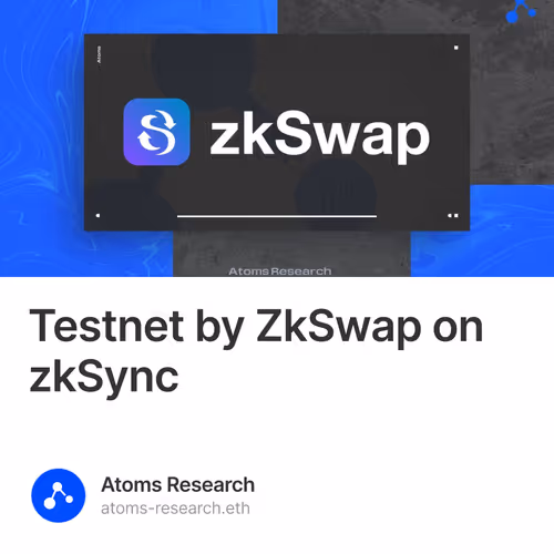 Testnet by ZkSwap on zkSync