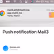 Push notification Mail3 V2