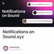 Notifications on Sound.xyz