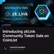 Introducing zkLink Community Token Sale on CoinList