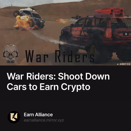 War Riders: Shoot Down Cars to Earn Crypto