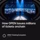 How OPEN issues millions of tickets onchain