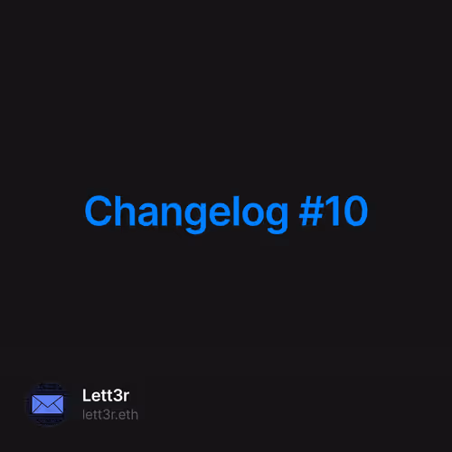 Changelog #10