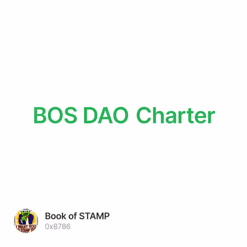 BOS DAO Charter