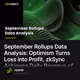 September Rollups Data Analysis: Optimism Turns Loss into Profit, zkSync Achieves Daily Re