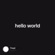 hello world - CEZGioLOxc