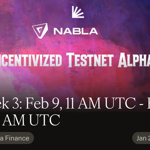 Nabla "Incentivized Testnet Alpha" Launch