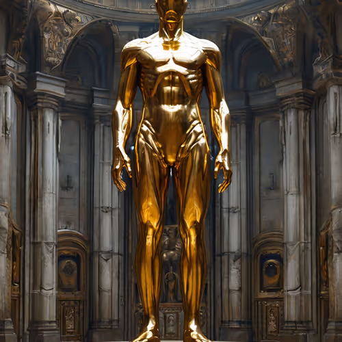 Golden statue
