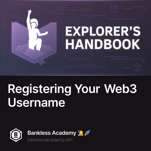 Registering Your Web3 Username