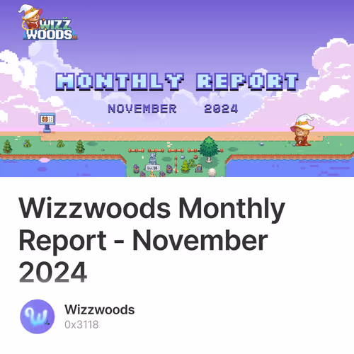 Wizzwoods Monthly Report - November 2024