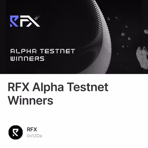 RFX Alpha Testnet Winners