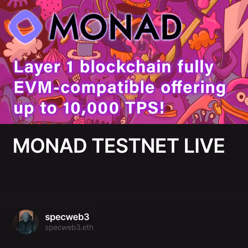 MONAD TESTNET LIVE