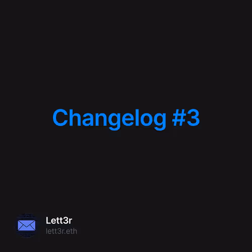 Changelog #3