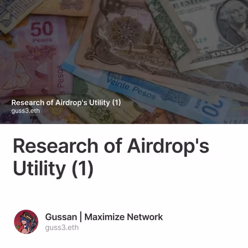 Research of Airdrop's Utility (1)