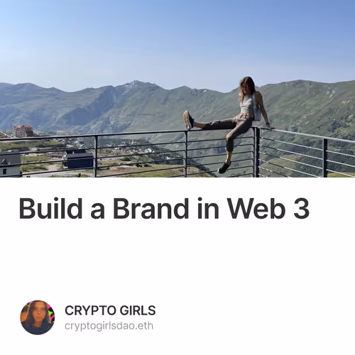 Build a Brand in Web 3