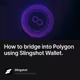 How to bridge into Polygon using Slingshot Wallet.