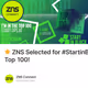 🌟 ZNS Selected for #StartinBlock Top 100!