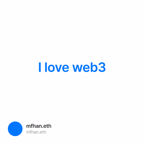 I love web3