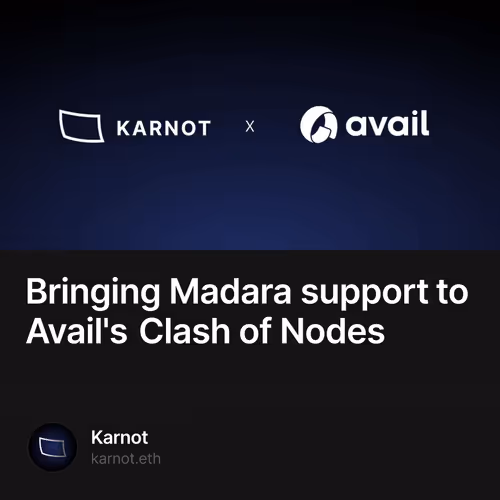 Bringing Madara support to Avail's Clash of Nodes