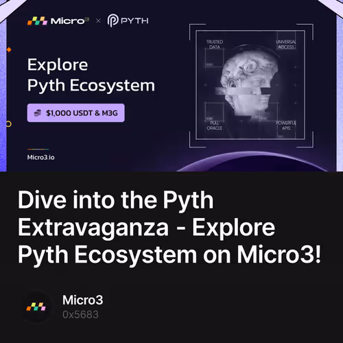 Dive into the Pyth Extravaganza - Explore Pyth Ecosystem on Micro3!