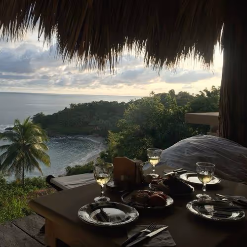 breakfast with ocean view