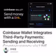 Coinbase Wallet Integrates Third-Party Payments: Sending and Receiving Cryptocurrency via