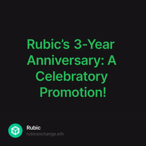 Rubic’s 3-Year Anniversary: A Celebratory Promotion!