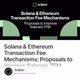 Solana & Ethereum Transaction Fee Mechanisms: Proposals to Improve Solana’s TFM