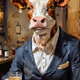 Cow with Beer