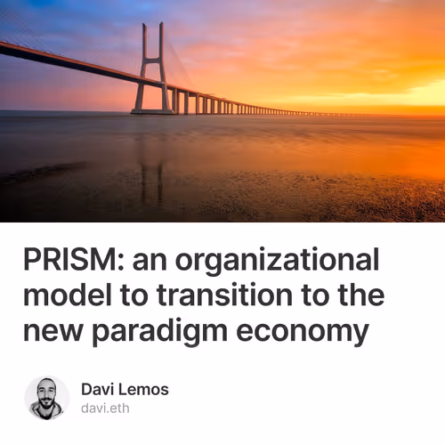 PRISM: an organizational model to transition to the new paradigm economy