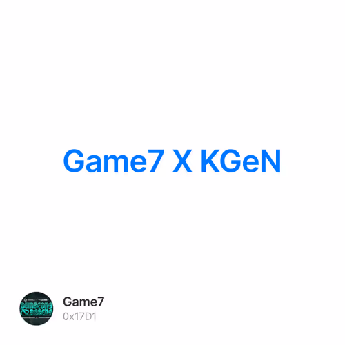 Game7 X KGeN