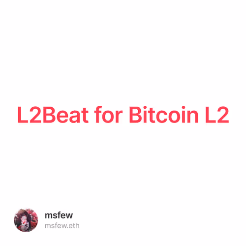 L2Beat for Bitcoin L2