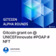 Gitcoin grant on @UNICEFinnovate #POAP #NFT