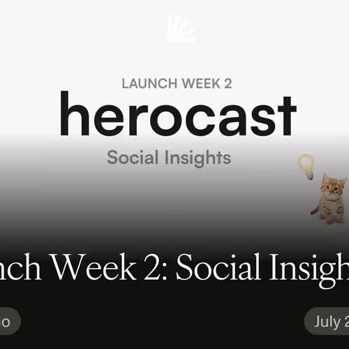 Launch Week 2: Social Insights