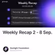 Weekly Recap 2 - 8 Sep.